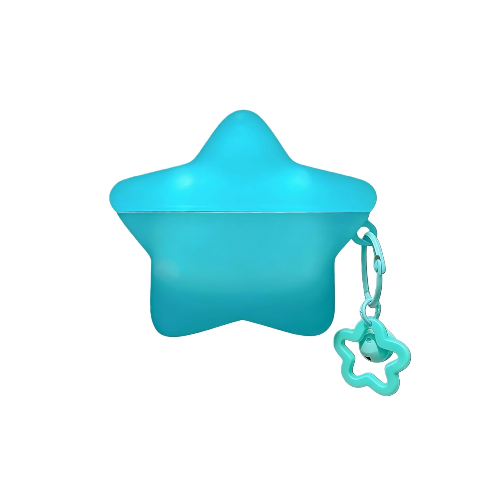 for AirPods Pro 2nd/1st Generation Case, Case Compatible with AirPods Pro2/Pro, Kawaii Cute Star Shape Luminous Earbuds Cover, Gifts with Keychain for Women Girls, Anti-Scratch Drop Protection Blue