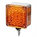 Red/Amber 52 Leds Stop Turn Tail Lamp,Fender Marker Clear Lights,for 12V universal vehicles,Pack of 2