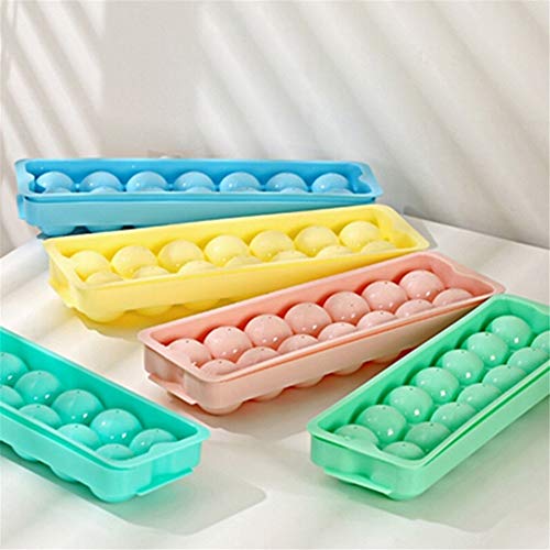 STORE-HOMER - Plastic Ice Tray 14 Grid 3D Round Ice Ball Maker Globe Form Frozen Mold Ice Cube Popsicle Maker Forma De Gelo Kitchen Moulds