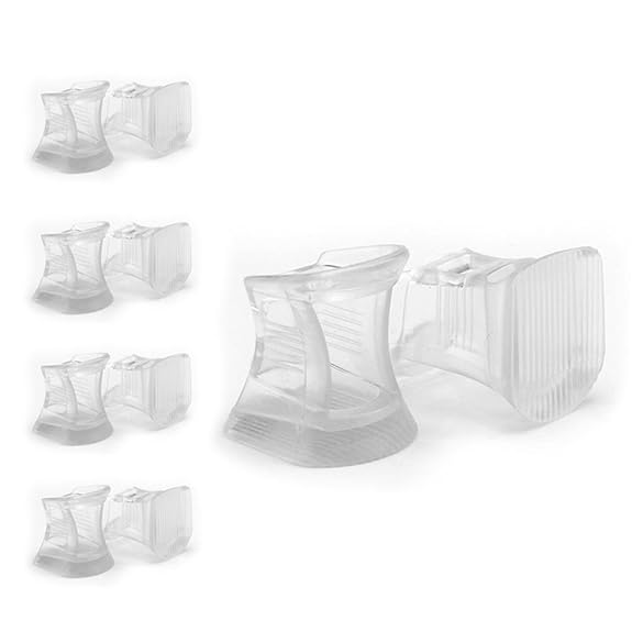 Andux 5 Paare Klar Absatzschoner Damen Heel Protectors für Stiletto Absatzschoner High Heels/GGXT-03
