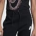NIKE Sportswear Girls' Pants, Black/White, Large