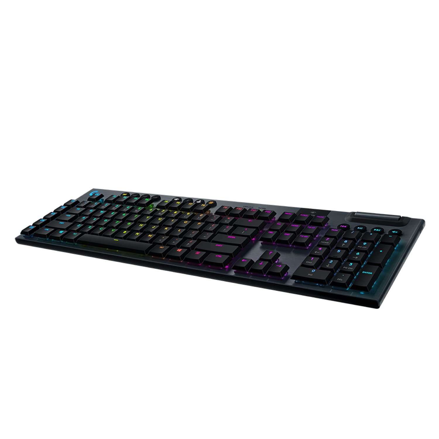 Logitech G915 LIGHTSPEED Wireless Mechanical Gaming Keyboard with low profile GL-Tactile key switches, LIGHTSYNC RGB, Ultra thin design, 30+ hours battery life, QWERTY UK Layout - Black