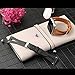 bayite Leather Bands Compatible with Fitbit Versa/Versa 2, Slim Wristband with Ventilated Hole Replacement Accessories Strap Versa Women Men, Black