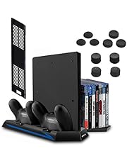Keten supporto verticale per PS4 Slim/PS4 Con Ventilatore 2 in 1 base di ricarica Playstation 4 Games Gioco elagerung e 3 Port USB Hub di un gioco