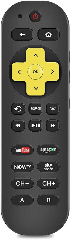 Gvirtue Replacement Now TV Smart Box Remote Control Compatible with Now TV HD Streaming Media Player