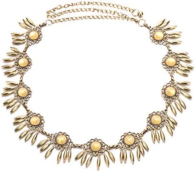 Torostra Womens Waistband Chain Belt New Fashion Plated Waist Chain Belt for Dress