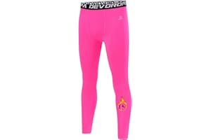 DEVOROPA Youth Boys' Compression Leggings Sports Tights Fleece Lined Thermal Base Layer Pants