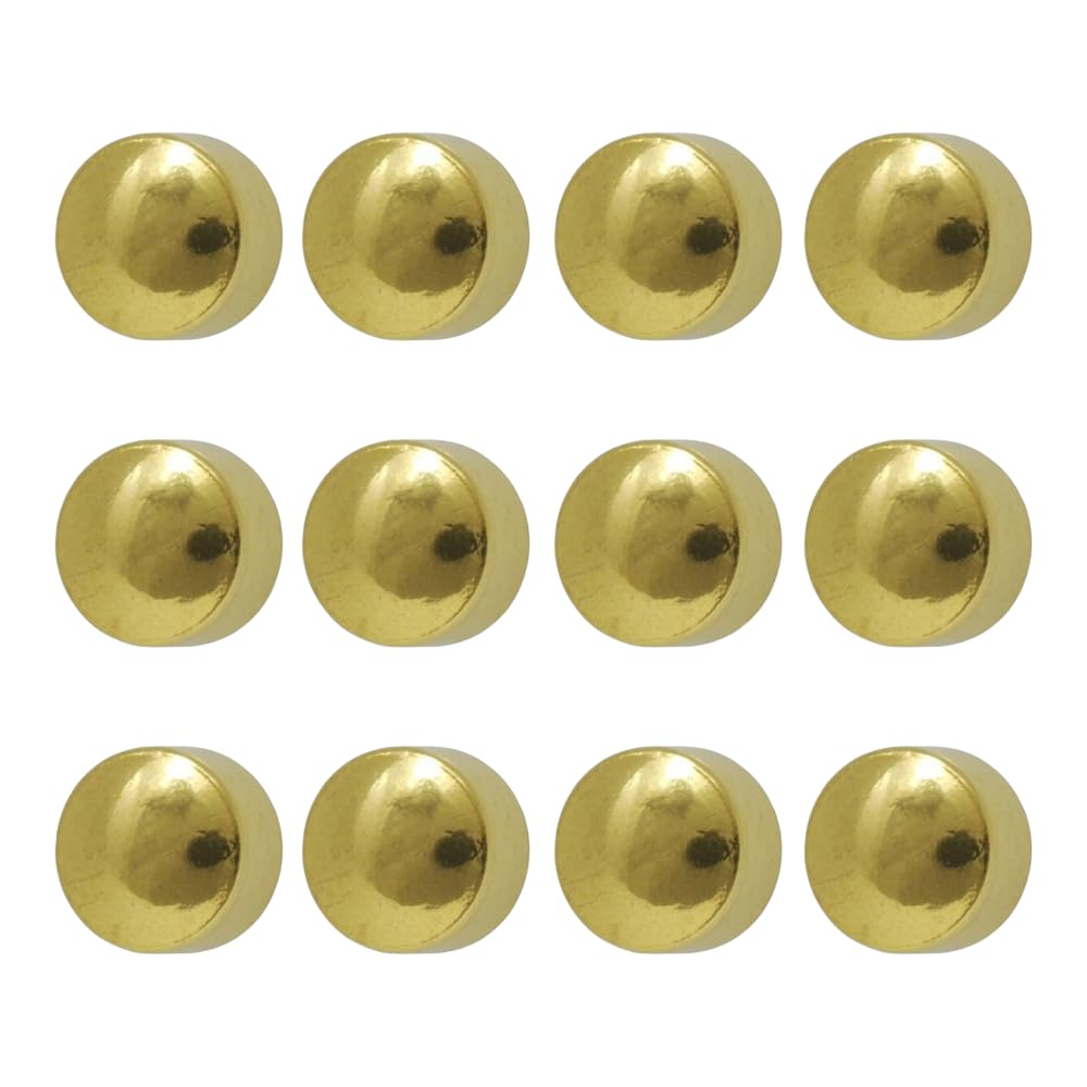 12 Pairs Studex Mini 2mm Traditional Plain Ball Gold Plated Bezel Setting Ear Piercing Stud Earrings