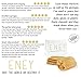 ENEY Eco-Friendly Natural Kitchen Washing Up Sponge | 100% Plant-Based Biodegradable | Four Pack of Non-Odor Dish Sponges | Sustainable Unbleached Loofah | Plastic-Free