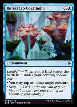 Magic: the Gathering - Retreat to Coralhelm (082/274) - Battle for Zendikar