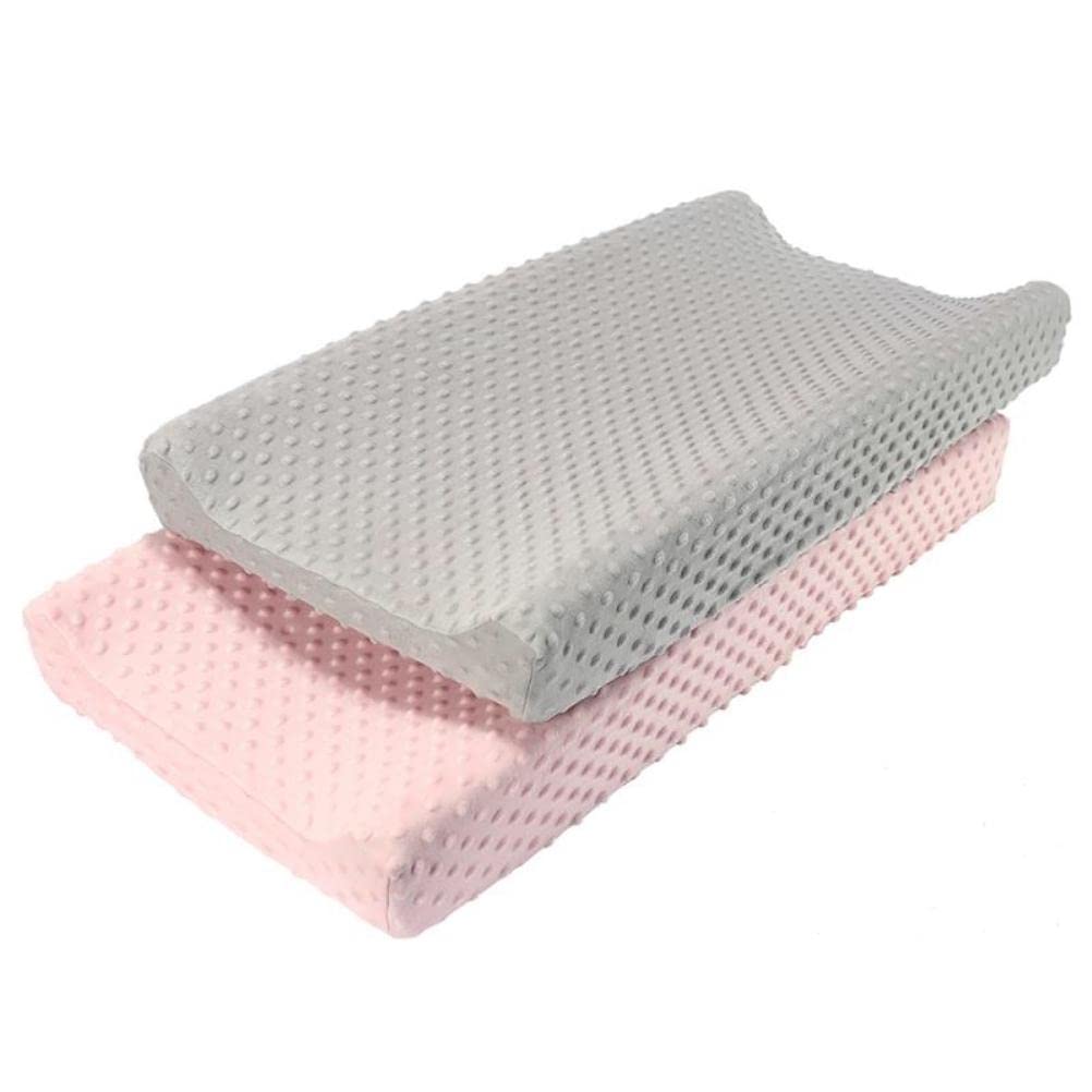 2Pcs Changing Pad Covers Waterproof Baby Changing Table Pad Covers Diaper Changing Pad Covers Detachable Washable Mattress Covers Infant Stretchy Fabric Cover