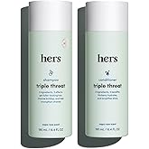 hers Triple Threat Shampoo &amp; Conditioner Set, Biotin, Napa Rose, 6.4 Fl Oz | Biotin, Saw Palmetto, and Pumpkin Seed Oil Formula, Thickens and Hydrates Hair, Color-Safe, Paraben-Free, Vegan