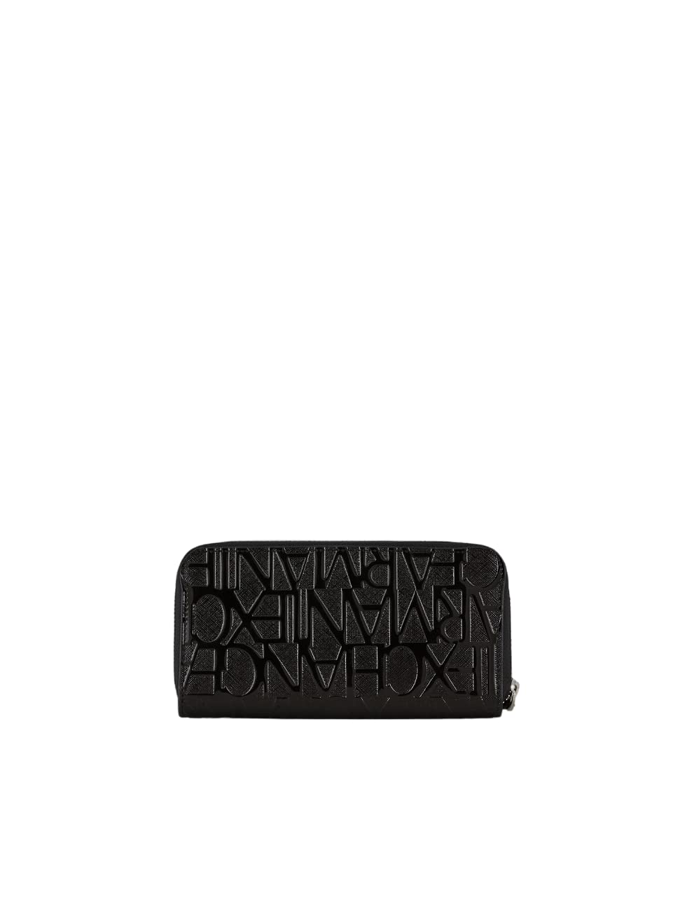 Armani Exchange Wristlet Round Zip Women’s Wristlet, Black (Nero - Black), 3x19x10.5 Centimeters (B x H x T)