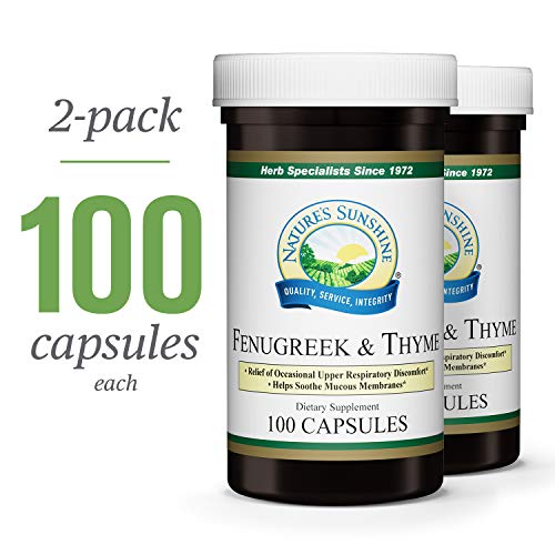 Nature's Sunshine Fenugreek & Thyme, 100 caps, Kosher | 2 Pack - Thumbnail 3