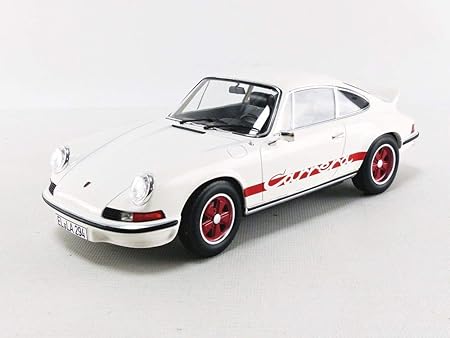 Amazon ノレブ 1 18ダイキャスト ポルシェ 911 カレラ Rs 2 7 クーペ 1973 ホワイト おもちゃ おもちゃ
