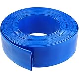 2' x 50 FT Heavy Duty Reinforced PVC Lay Flat Discharge and Backwash Hose for Swimming Pools