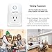 Samto Smart Plug, Wi-Fi Enabled Compatible with Alexa ,No Hub Required, Control your Devices from Anywhere, FCC, voice control by Amazon Echo,App control like a Smart Switch On / Off / Timing