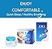 Gycoo Anti Snoring Solution Air Purifier Filter Snore Stopper Device Chin Strap Nose Vent Solution for Comfortable Sleep (Blue)