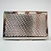 Mother of Pearl MOP Blue Butterfly Business Credit Name Id Card Holder Case Metal Stainless Steel Engraved Slim Purse Pocket Money Wallet