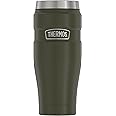 THERMOS Stainless King Vacuum-Insulated Travel Tumbler, 16 Ounce, Army Green
