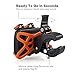 TaoTronics Bike Phone Mount, Bicycle Holder, Universal Cradle Clamp -Fits iPhone 5 / 6 / 6S / 7 / 7 Plus, Galaxy, Pixel / Pixel XL, and More Smartphones - Orange