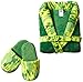 Too Cool 2 Sleep Big Boys' Green Camo Robe With Slippers