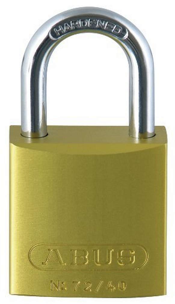 ABUS Padlock 72/40 - Lightweight Titanium Material with high Corrosion Protection - Including 2 Keys - Security Level 6 - Yellow