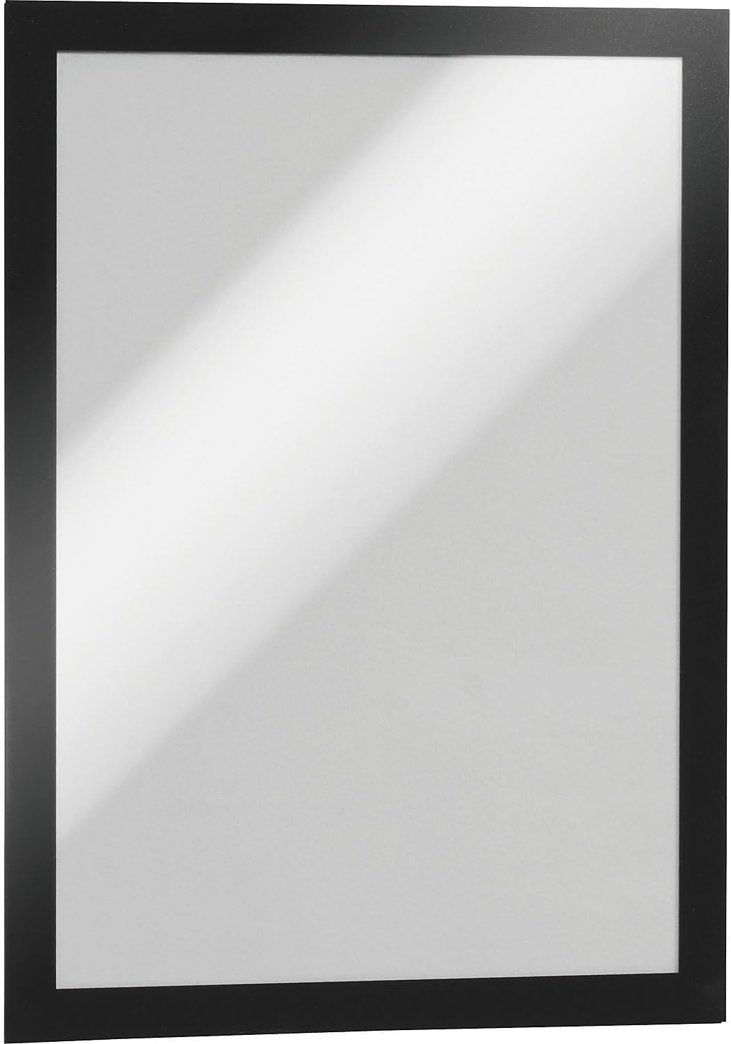 Durable DURAFRAME Self-Adhesive Magnetic Frame - A4 Black - Pack of 10 - Document Frame For Professional Internal Signage - Self-Adhesive Attachment