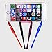 Honsky Capacitive Stylus Pen, 4 Packs Slim Waist Universal Metal Sensitive Cell Phone Tablet Styli for Apple iPhone iPad Samsung LG Touch Screen/with Replacement Mesh Tips/Red, Blue, Black, Purple