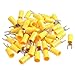 uxcell 50 Pcs SV5.5-4S AWG 12-10 Yellow Pre Insulated Fork Terminals Connector