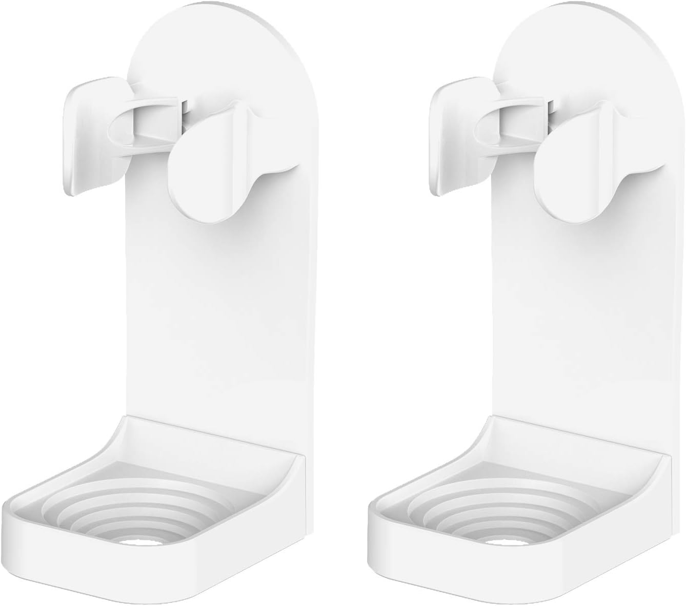 HOMMAND Electric Toothbrush Holder 2 Packs, Upgraded Strong Adhesive Electric Toothbrush Holder Wall Mounted