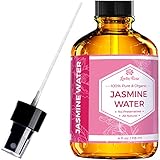 Jasmine Water Facial Toner by Leven Rose, 100% Pure Organic Natural, Anti-Aging Alcohol Free Hydrosol Balances pH, Heals Acne & Age Spots, Soothes Dry Skin Naturally & Boosts Elasticity 4 oz