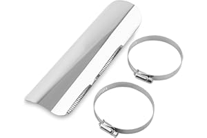 Klanata Motorcycle Exhaust Heat Shield, Heat Wrap for Exhaust Pipe, Universal Muffler Cover Heel Guar, 228 x 64mm / 9'' x 2.5'', for Motorbikes with 50mm-70mm Exhaust Pipe Diameter