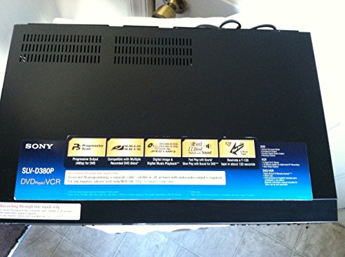 Sony-SLV-D380P-DVD-PlayerVCR-Video-Cassette-Tape-Recorder-Combo-4-Head-HQ-Stereo-VHS-Player-w-Dolby-Digital-Compact-Disc-Digital-Video-Progressive-Scan-dts-Digital-Out-Works-Amazing
