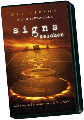 Signs Zeichen Vhs Mel Gibson Joaquin Phoenix M Night Shyamalan Mel Gibson Joaquin Phoenix Amazon De Vhs
