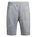 Mrignt Men's Casual Cotton Elastic Gym Shorts(Gray,L)