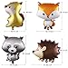 50-Pack Woodland Party Decorations Supplies with 22 Balloons, 2 Banners and 12 Cupcake Toppers Picks, Woodland Creature Baby shower Party Supplies.