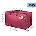 DOKEHOM 100L Large Storage Bag, Fabric Clothes Bag, Thick Ultra Size Under Bed Storage, Moisture Proof (Red)