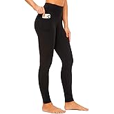 ccko High Waisted Leggings for Women with Pockets, Womens Yoga Pants Stretch Workout Leggings Tummy Control