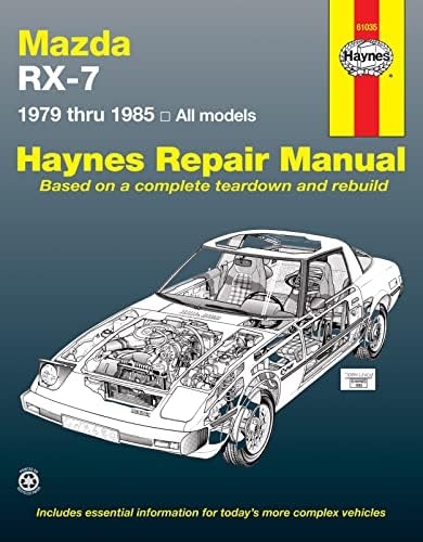 Mazda RX-7 Models Including Turbo (1986-1991) Haynes Repair Manual