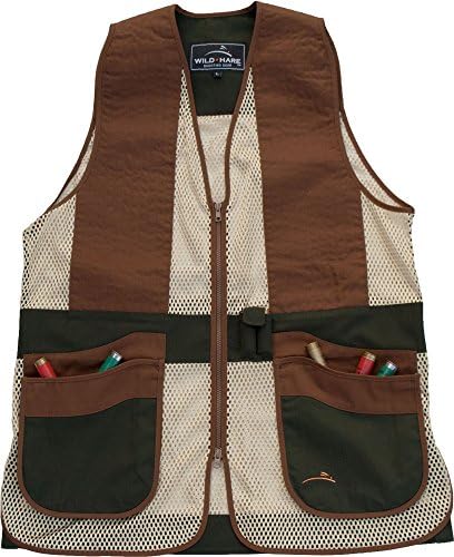 Wild Hare Shooting Gear Primer Shooting Vest Primer Mesh Shooting Vest, Silver/Black