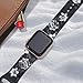 OriBear Compatible with Apple Watch Band 40mm 38mm Elegant Floral Bands for Women Soft Silicone Solid Pattern Printed Replacement Strap Band for Iwatch Series 4/3/2/1 S/M, 3 Pack