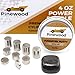 Weights for Pinewood Car Derby - Tungsten 4 oz Power Bundle - 3 oz Premium Tungsten Incremental Cylinder Weights + 1 oz Putty Weight - Designed for Pine Race Car Builders - Ultra High Density