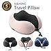 Travel Pillow - Memory Foam Neck Pillow with 360 Head & Neck Support Comfortable for Long Flight, Airplane, Train, Reading, Working, Ergonomically (Pink2)