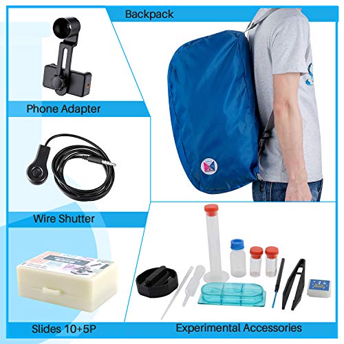 4 Microscope+Magnification+Biological+Educational+Accessories