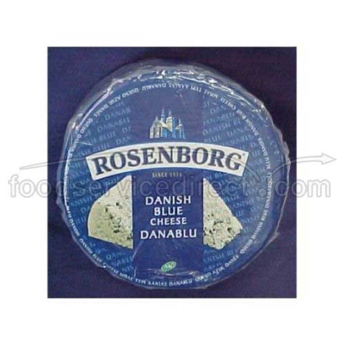 Rosenborg Traditional Danish Blue Cheese Wheel, 6 Pound - 1 each. by Anco Fine Foods