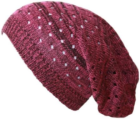 Light Weight Spring Slouch Beanie, Pink