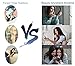 Herwiss Lighted Travel Makeup Mirror with 10x Magnifying and 1x HD Led Illuminated Folding Compact Mirror- Portable Durable Lightweight - Free Standing or Hand Held