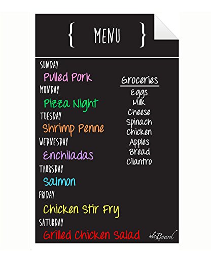 Menu Decal Black Fluorescent
