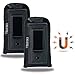 Creatrill 2 Pack Magnetic Pistol Magazine Holsters | Inside The Waistband IWB Tactical Mag Holder | Single Double Stack Mag Pouch for 9mm/.40 cal/380 (Large Double Stack 9mm/40 Cal)